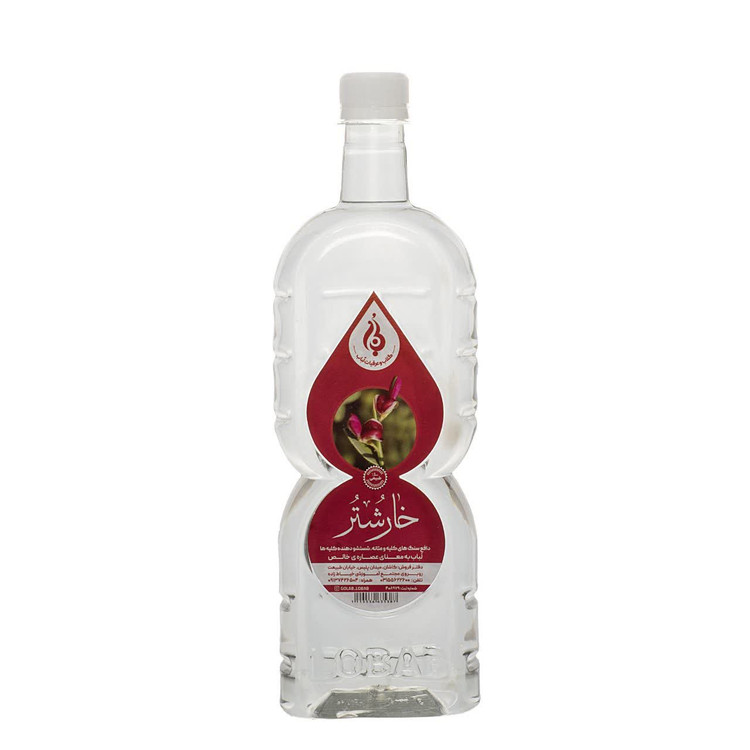 عرق خارشتر دوآتیشه لباب با طبع گرم و خشک، مناسب سمزدایی بدن و سلامت مجاری ادراری | Double‑distilled Alhagi water by Lobab for urinary and systemic detox