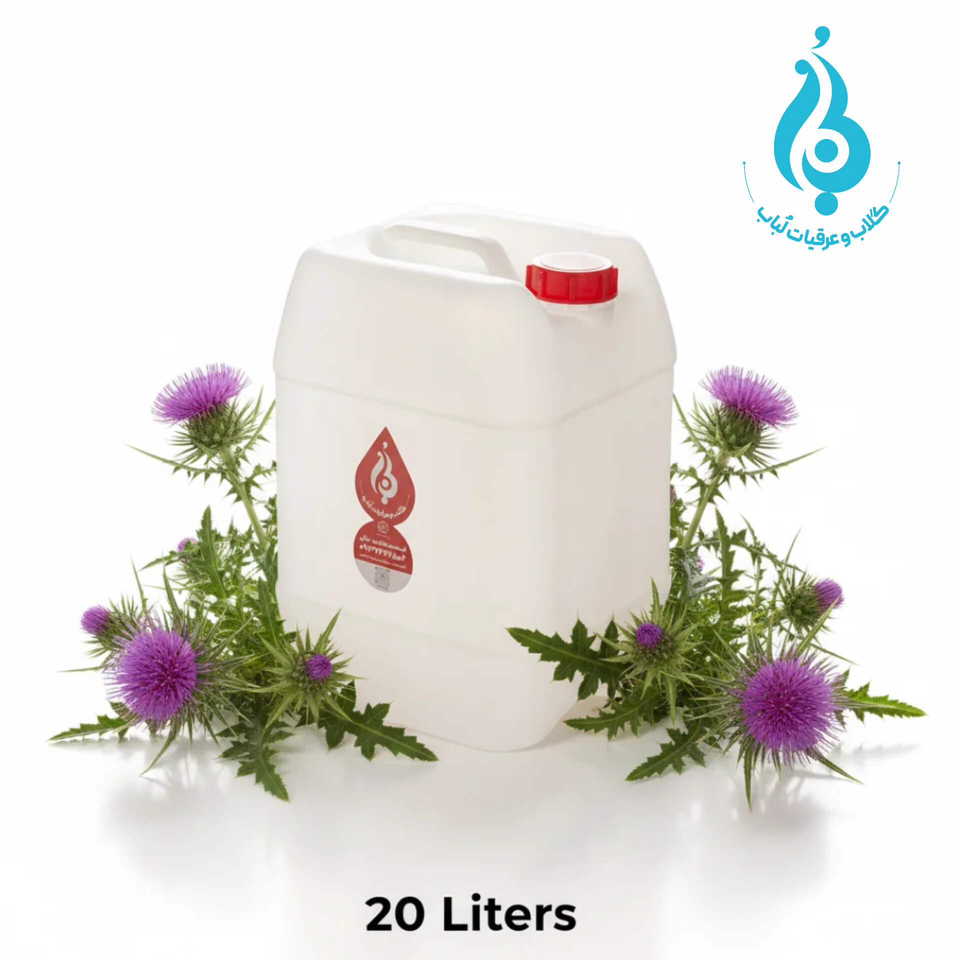 خرید عمده گالن ۲۰ لیتری عرق خارمریم صادراتی و سنگین لباب | Wholesale 20‑L premium Milk Thistle distillate by Lobab for distribution and export