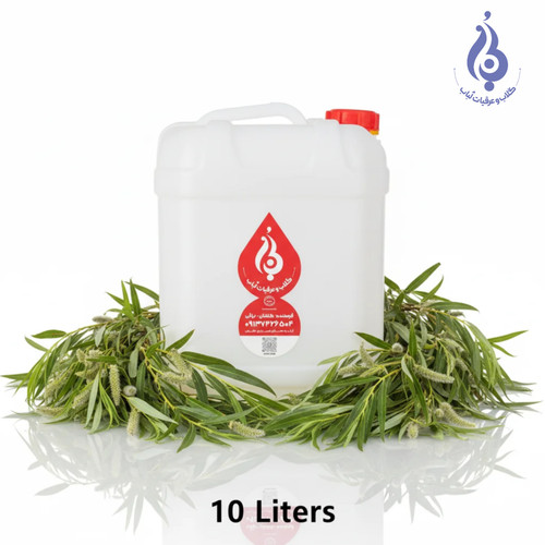 خرید گالن ۱۰ لیتری عرق بید طبیعی لباب مخصوص عطاریها و کلینیکهای طب سنتی ـ Buy 10L willow distillate by Lobab ـ for herbal shops and clinics