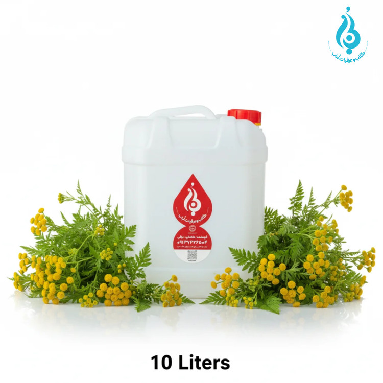 عرق مخلصه ارگانیک لباب دوآتیشه و خالص برای تقویت معده و رحم ـ Organic double‑distilled Feverfew distillate by Lobab Kashan ـ stomach & uterus tonic
