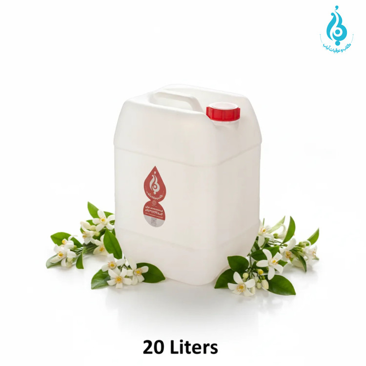 خرید عمده گالن ۲۰ لیتری عرق بهار نارنج لباب صادراتی و معطر طبیعی ـ Wholesale 20L Bahar Narenj distillate by Lobab Kashan ـ export aromatic relaxant