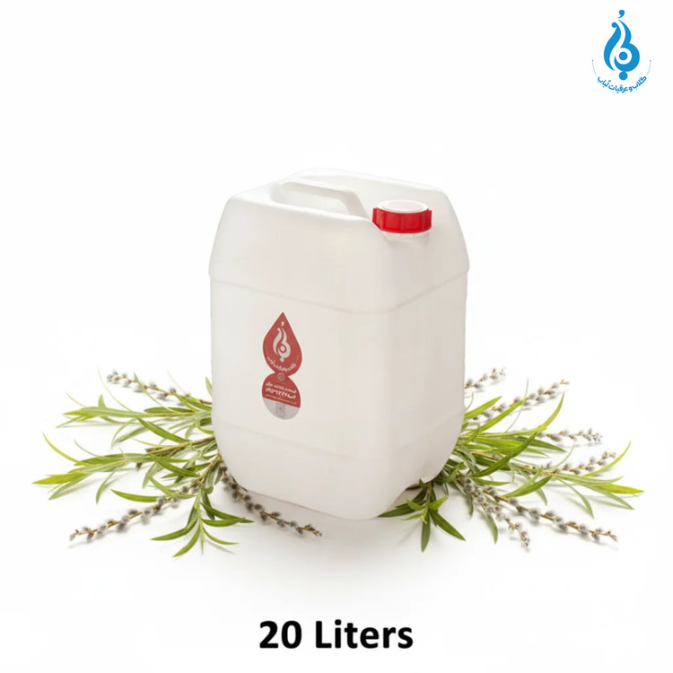 خرید عمده گالن ۲۰ لیتری عرق بیدمشک لباب صادراتی و خوشعطر ـ Wholesale 20L Bidmeshk distillate by Lobab Kashan ـ export fragrant tonic