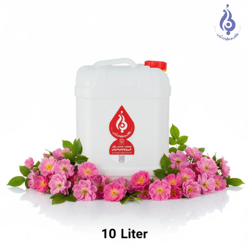 خرید گالن ۱۰ لیتری گلاب اعلاء لباب مخصوص عطاری و تولید محصولات آرایشی ـ Buy 10L premium rose water by Lobab Kashan ـ herbal aromatic extract