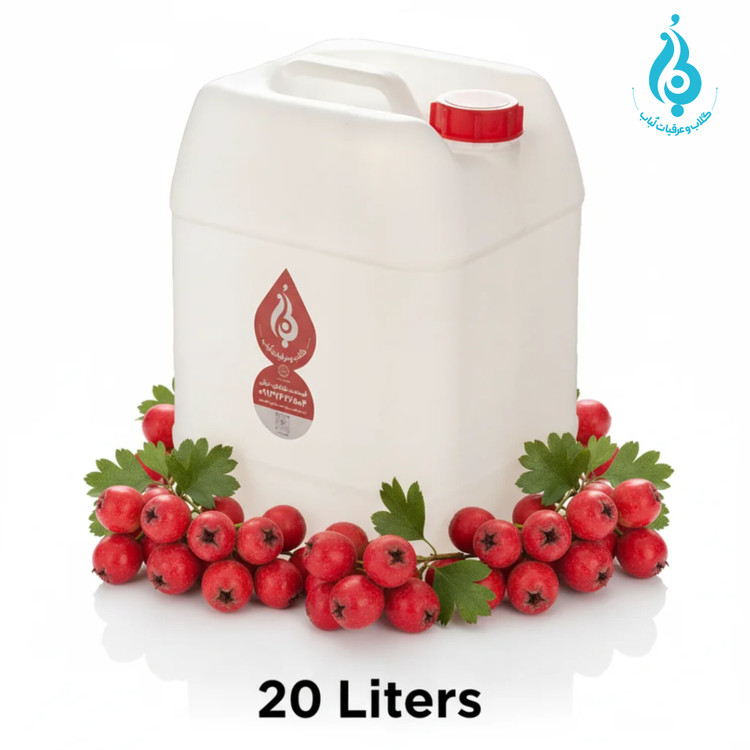 خرید عمده گالن ۲۰ لیتری عرق زالزالک ارگانیک لباب برای پخش و صادرات ـ Wholesale 20L hawthorn distillate by Lobab ـ for export and distribution