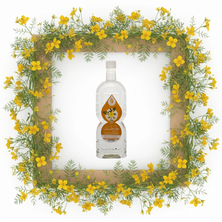 عرق خارخاسک دوآتیشه لباب با طبع گرم و خشک؛ مفید برای افزایش توان بدن و سلامت کلیه ـ Double‑distilled Tribulus water by Lobab for vitality and renal health