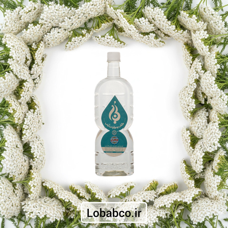 عرق بومادران ارگانیک لباب ضد نفخ و تقویتکننده معده ـ Natural yarrow water by Lobab ـ stomach care